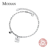 Lucky Chain Bracelet 925 Sterling Silver Carving Bracelets For Women Girls