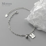 Lucky Chain Bracelet 925 Sterling Silver Carving Bracelets For Women Girls