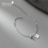Lucky Chain Bracelet 925 Sterling Silver Carving Bracelets For Women Girls