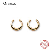 925 Silver C Shape Clips Earring for Women