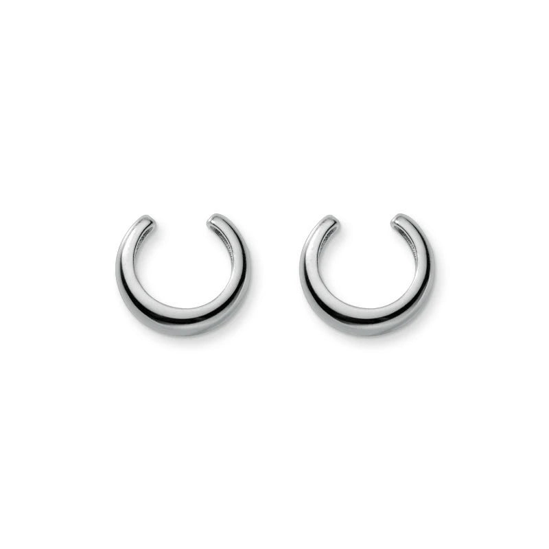 925 Silver C Shape Clips Earring for Women