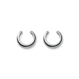 925 Silver C Shape Clips Earring for Women