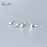 Sterling Silver Number Stud Earring Anti-allergy