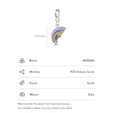 Rainbow Enamel DIY 925 Silver Pendant