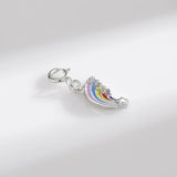 Rainbow Enamel DIY 925 Silver Pendant