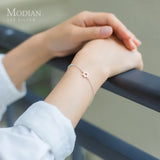 925 Silver Hexagram & Star Chain Bracelet, Fine Jewelry