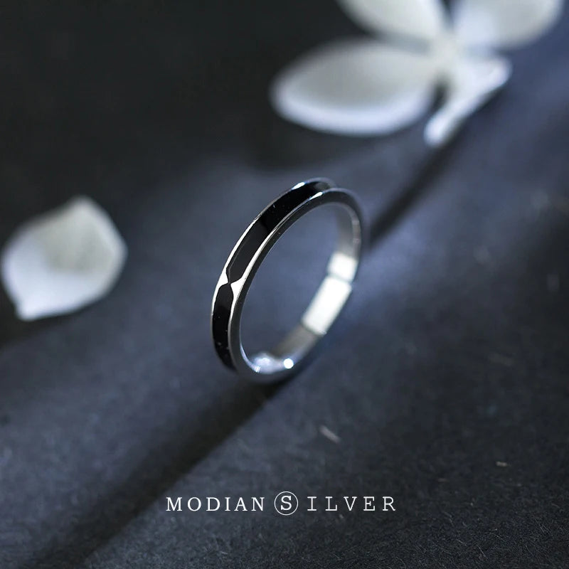 925 Silver Adjustable Open Finger Ring - Korea Style Jewelry Gift