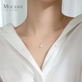 925 Sterling Silver Water Drop Shape Pendant for Women
