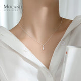 925 Sterling Silver Water Drop Shape Pendant for Women