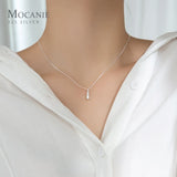 925 Sterling Silver Water Drop Shape Pendant for Women