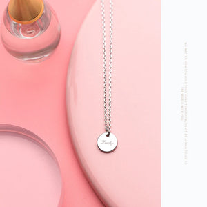925 Silver Lucky Coin Pendant Necklace for Women