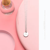 925 Silver Lucky Coin Pendant Necklace for Women