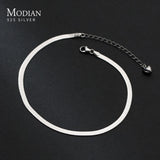 Sterling Silver Snake Anklet Bracelet for Women