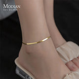 Sterling Silver Snake Anklet Bracelet for Women