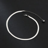 Sterling Silver Snake Anklet Bracelet for Women