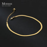Sterling Silver Snake Anklet Bracelet for Women