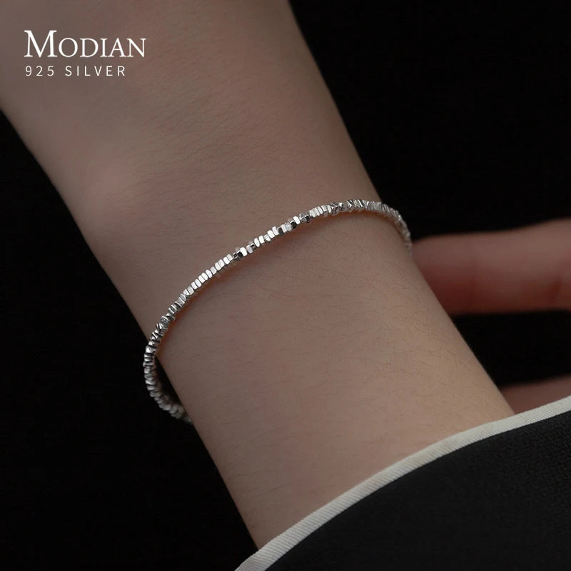 925 Silver Geometric Women's Bracelet