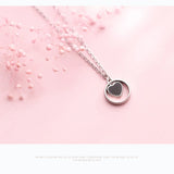 925 Silver Heart Necklace Pendant for Women Chain Necklaces