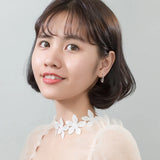 925 Silver Tassel Beads Hoop Earrings Women Jewelry Brincos