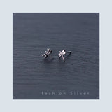 925 Silver Small Dragonfly Stud Earrings for Girls & Kids