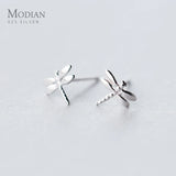 925 Silver Small Dragonfly Stud Earrings for Girls & Kids