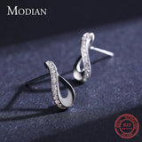 925 Silver Geometric Earrings Rectangle Fine Jewelry