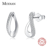 925 Silver Geometric Earrings Rectangle Fine Jewelry