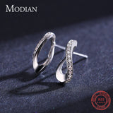925 Silver Geometric Earrings Rectangle Fine Jewelry
