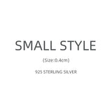 925 Silver Enamel Stud Earrings Women Girl Classic Jewelry