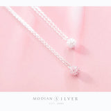 925 Sterling Silver Pink CZ Necklace Pendant for Women