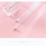925 Sterling Silver Pink CZ Necklace Pendant for Women