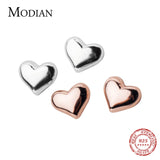 925 Sterling Silver Tiny Hearts Stud Earring for Women - Rose Jewelry