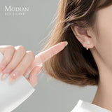 Zircon Clover Anti-Allergy 925 Sterling Silver Stud Earring