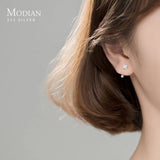 Zircon Clover Anti-Allergy 925 Sterling Silver Stud Earring
