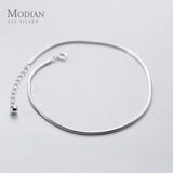 925 Silver Snake Chain Bracelet Anklet for Women
