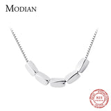 Sterling Silver Beans Pendant Necklace Adjustable Chain Fine Jewelry