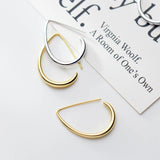 Sterling Silver Oval Drop Earring for Women - Fine Jewelry
