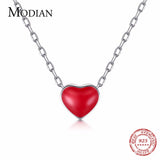 925 Sterling Silver Heart Pendant Necklace Charms