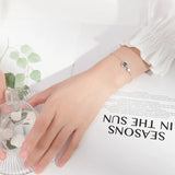 925 Silver Crystal Planet Chain Bracelet Women Wedding Jewelry