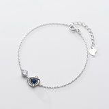 925 Silver Crystal Planet Chain Bracelet Women Wedding Jewelry