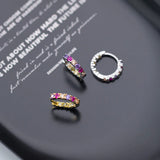 925 Silver Geometric Hoop Earring for Women Wedding Jewelry