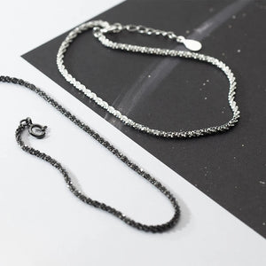 Sterling Silver Starlight Chain Bracelet for Women