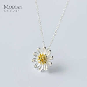 Chrysanthemum Sterling Silver Pendant Necklace for Women