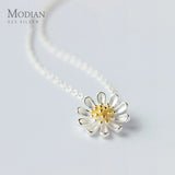 Chrysanthemum Sterling Silver Pendant Necklace for Women
