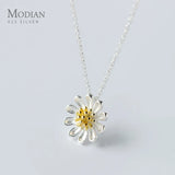 Chrysanthemum Sterling Silver Pendant Necklace for Women
