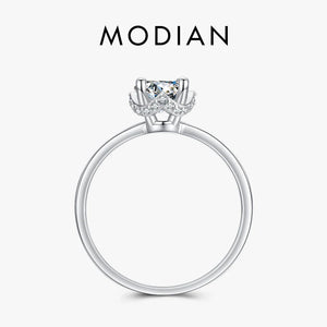925 Silver Clear CZ Wedding Rings Platinum Plated