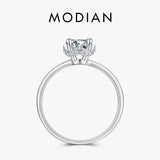 925 Silver Clear CZ Wedding Rings Platinum Plated