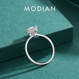 925 Silver Clear CZ Wedding Rings Platinum Plated