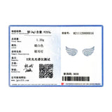 CZ Angel Wings Stud Earrings 925 Silver Fine Jewelry