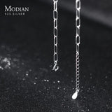 Minimalist 925 Sterling Silver Rock Charm Necklace